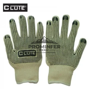 GUANTE DE HILO C/PTOS DE PVC PALMA Y DORSO CLUTE