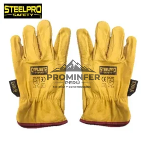 GUANTES DE BADANA AMARILLO STEELPRO