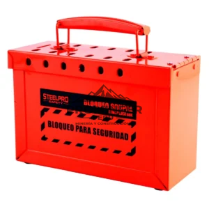 Caja de Bloqueo Roja y Amarilla
