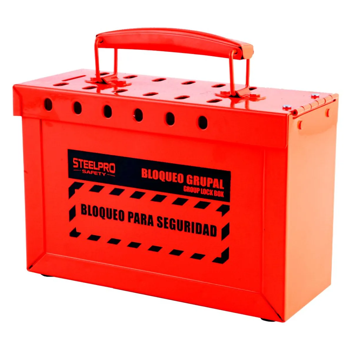 Caja de Bloqueo Roja y Amarilla